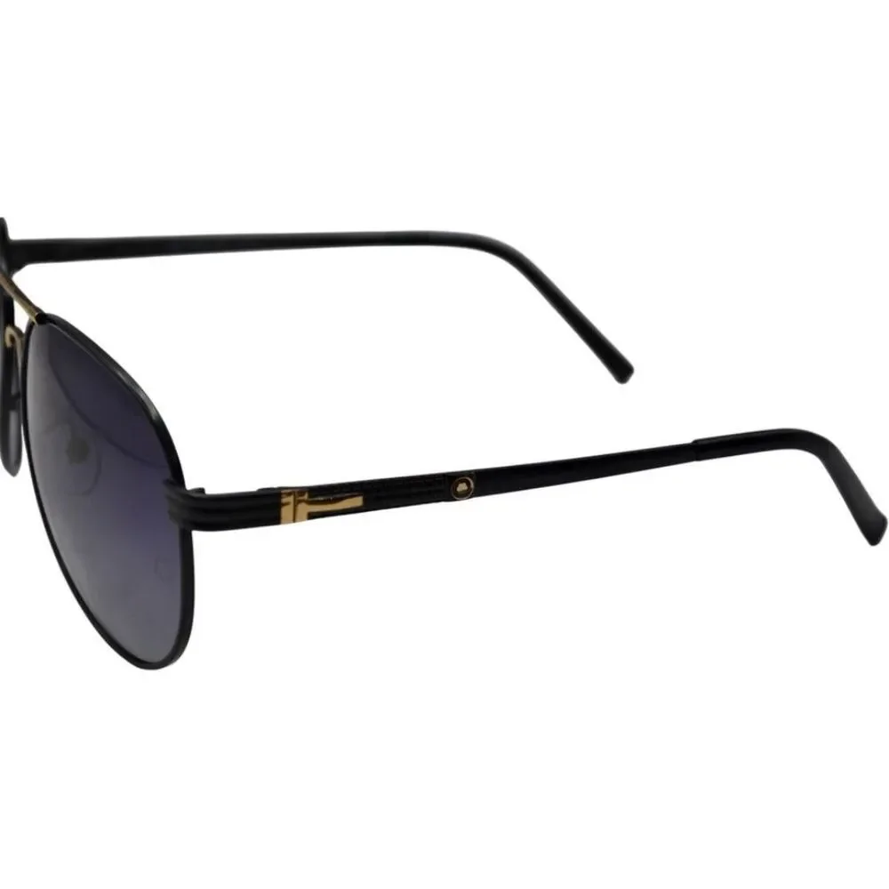 Montblanc Sunglasses | Black Gold Frame | Gray Purple Gradient Lens | New